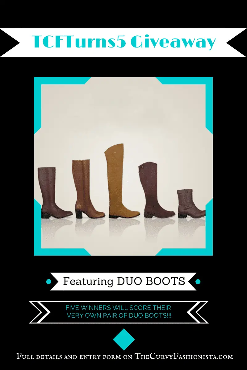 Duo Boots Giveaway on The Curvy Fashionista