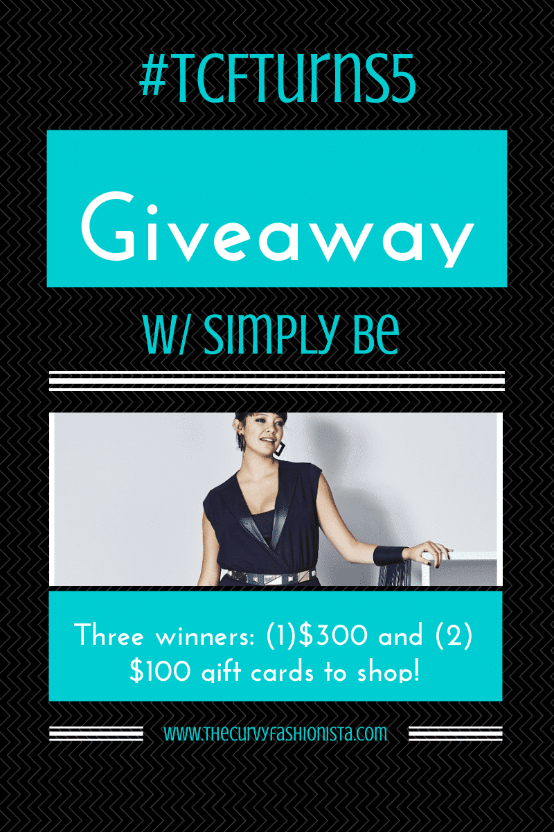 Simply Be Giveaway on The Curvy fashionista