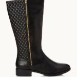 Holiday Gift Ideas for COllege Students on The Curvy Fashionista- Forever 21 quilted boot