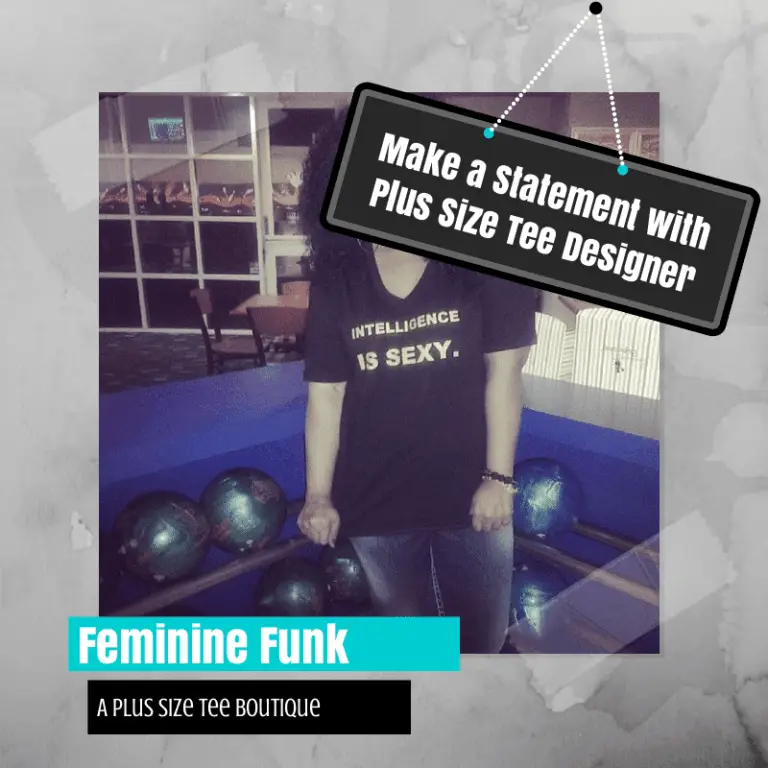 Make a Statement with Plus Size Tee Designer Feminine Funk