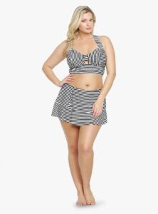 Torrid Striped Plus Size Bikini on The Curvy Fashionista