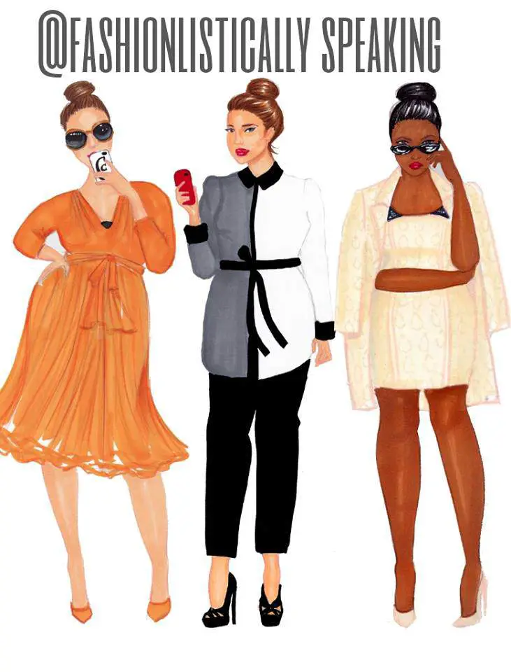 Lane Bryant x Isabel Toledo Sketched By Fashionlistically Speaking