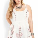 Embroidered Peasant Tunic at Forever 21 Plus Sizes on The Curvy Fashionista