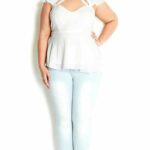 Flutter Peplum Top at City Chic on The Curvy Fashionista