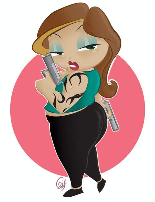 Plus Size Art on The Curvy Fashionista-Heavy Response Unit Sage by Thickstyle