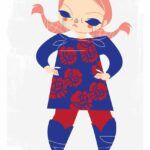 Plus Size Art: Cherry from Studio Killers OOTD-English rose meets Pippi Longstocking