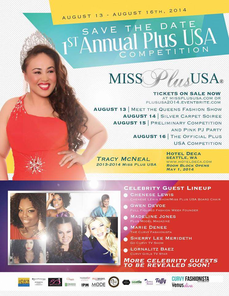 The Curvy Fashionista as Social Media Ambassador for 1st Annual Miss Plus USA Competition 