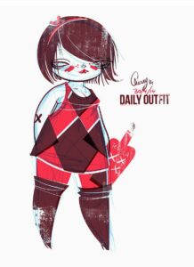 Plus Size Art: Cherry from Studio Killers OOTD-Who cares, I have tequila