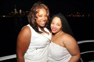 Full FIgured Fashion Week model Andrea and Neo Singer Rajdulari Barnes