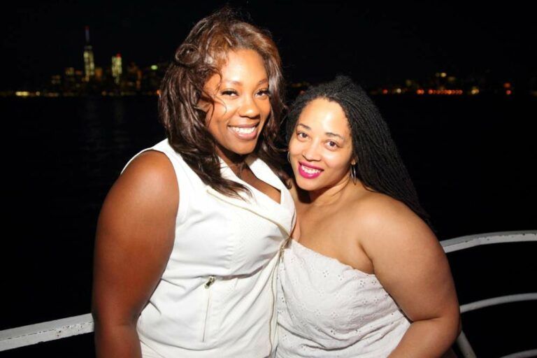 Full FIgured Fashion Week model Andrea and Neo Singer Rajdulari Barnes