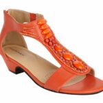 Hayley Beaded Wide Width Sandal by Comfortview at One Stop Plus