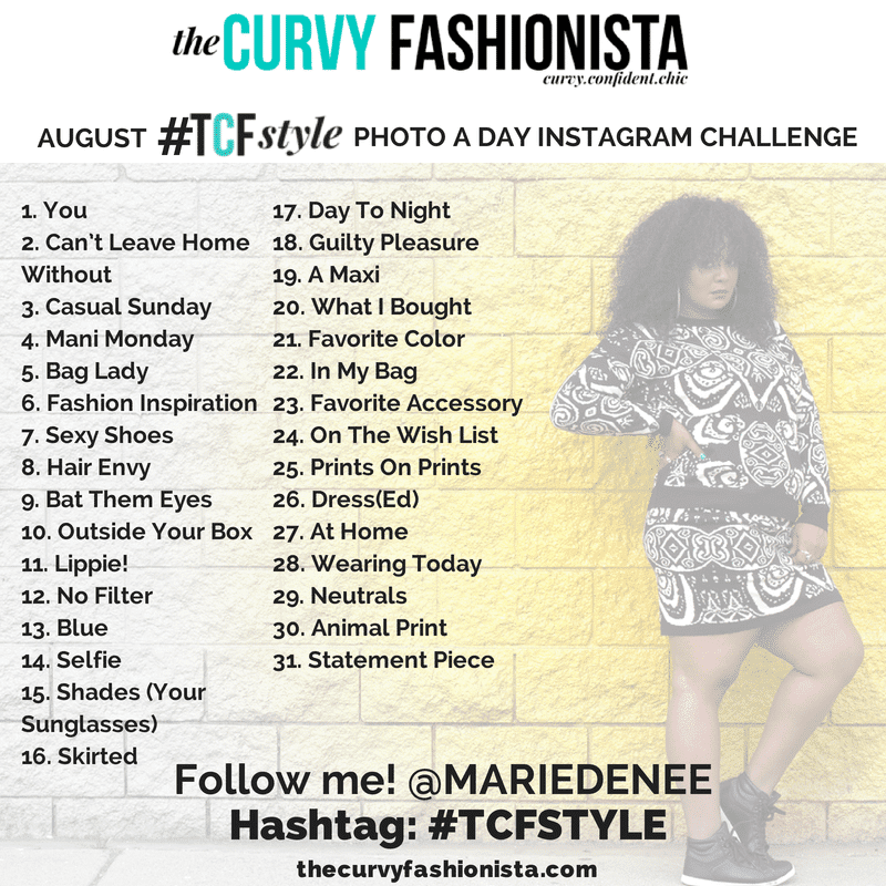 my TCFSTYLE Photo a Day Instagram Challenge