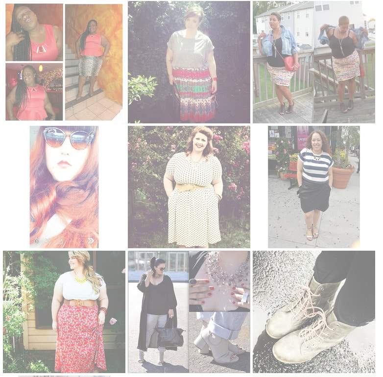 A Few of the Best Instagram Plus Size Fashion Hashtags on The Curvy Fashionista