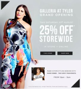 Join me THIS SATURDAY at the Galleria at Tyler City Chic Grand Opening