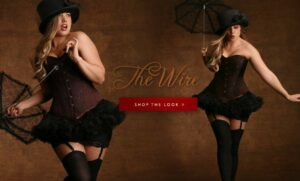 Hips and Curves Plus Size Halloween Look Book: high-wire
