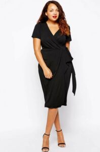 ASOS Curve Plus Size Wrap Dress w/ Tie