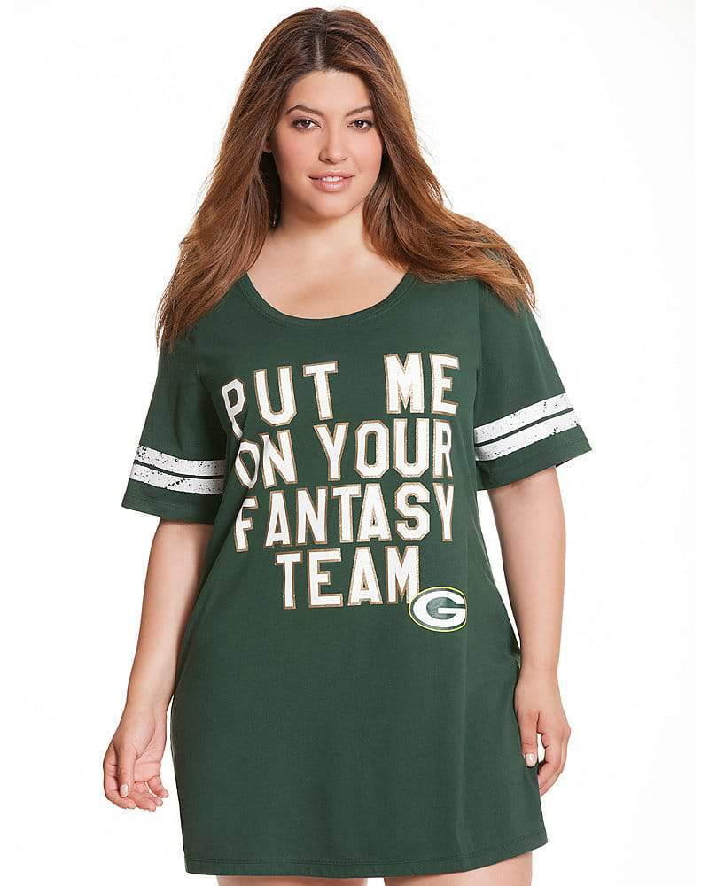 Lane Bryant NFL Plus Size Green Bay Packers Sleep Shirt