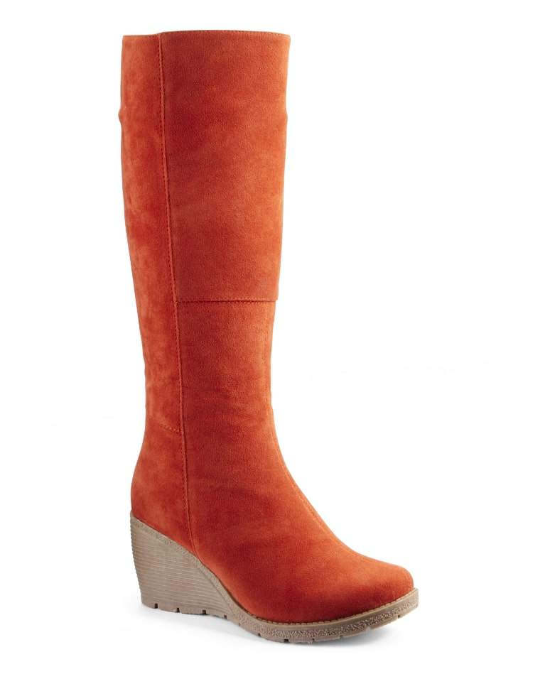 NATURE'S OWN HIGH LEG WEDGE Wide Calf BOOT at Simply Be 