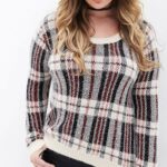 Forever 21 Sparkly Plaid Sweater