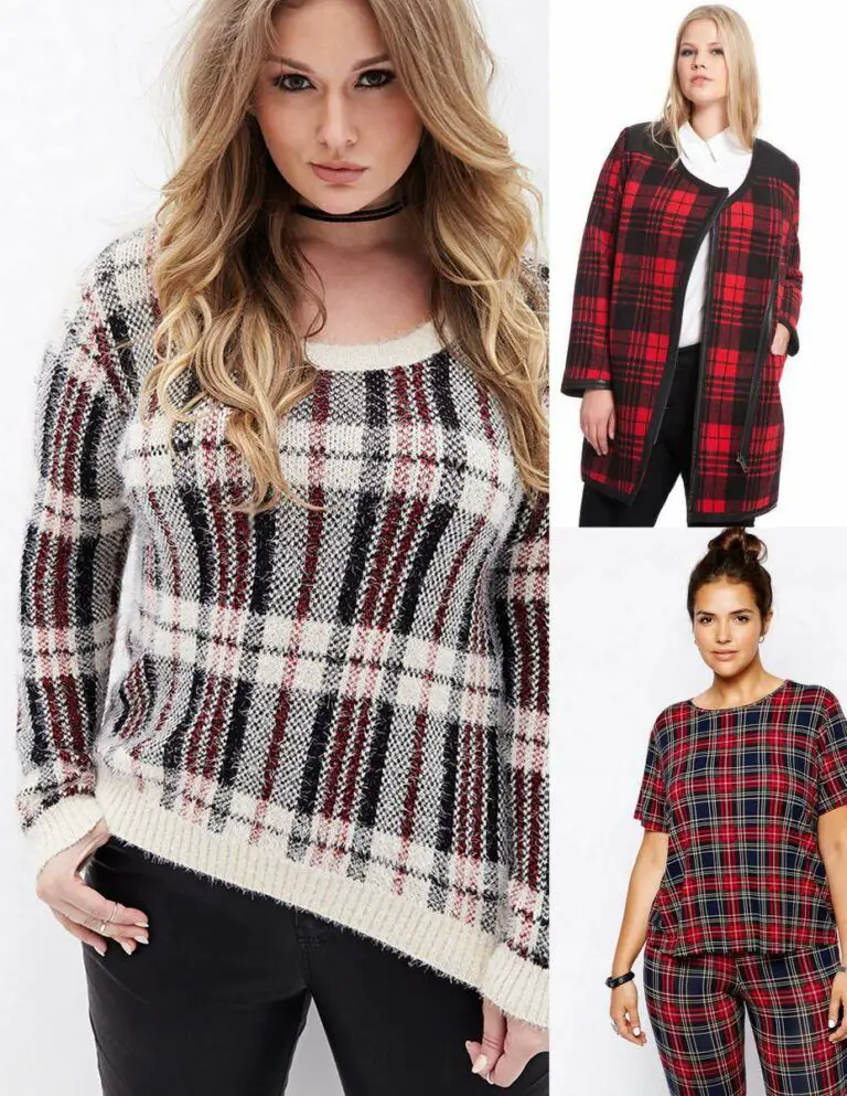 Plus Size Plaid Picks on the Curvy fashionista