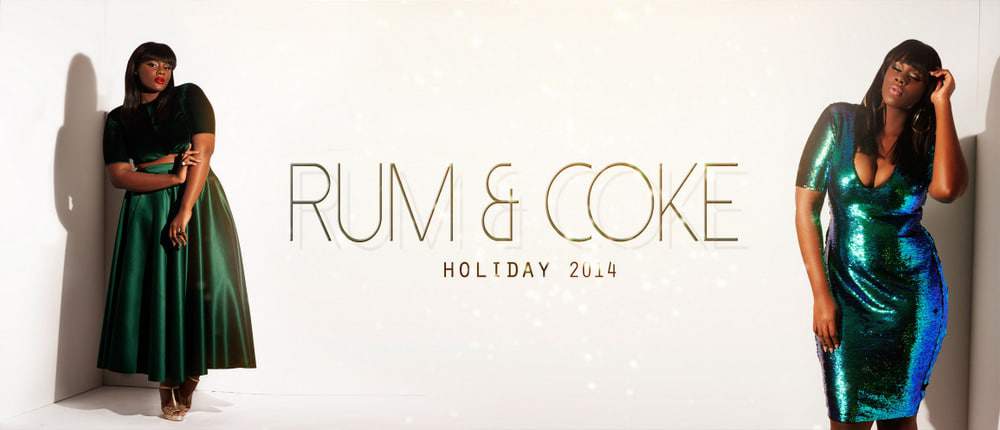 Plus Size Designer Label Rum and Coke Holiday Collection