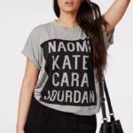 Missguided PLUS SIZES MODEL NAME T SHIRT
