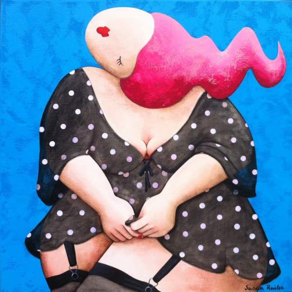 Plus Size Art: Susan Ruiter Paintings featured on the Curvy Fashionista