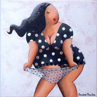 Plus Size Art: Susan Ruiter Paintings featured on the Curvy Fashionista