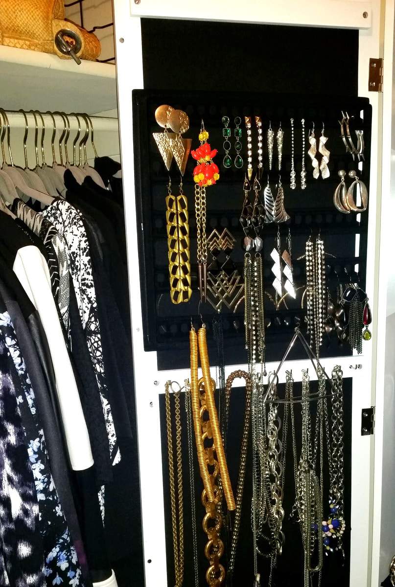 Inside My Closet: My New Wall Mount Jewelry Armoire