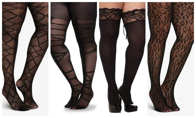 Plus Size Tights on The Curvy Fashionista