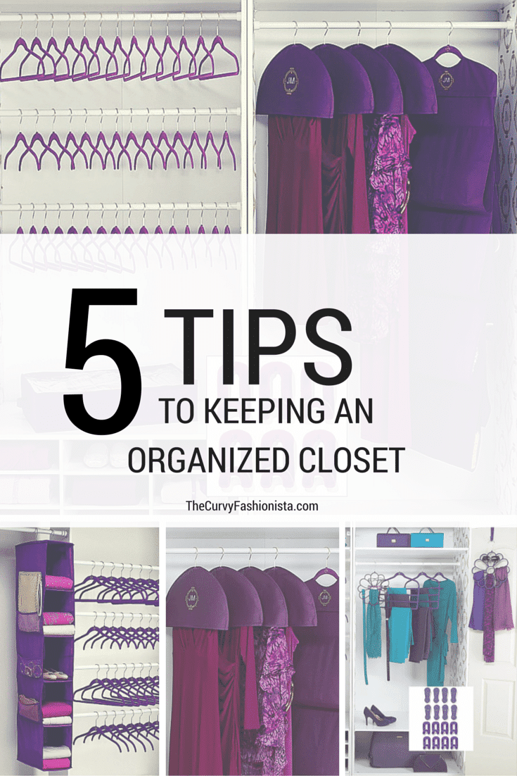 5 Tips to Keeping an Organzed Closet on The Curvy Fashionista