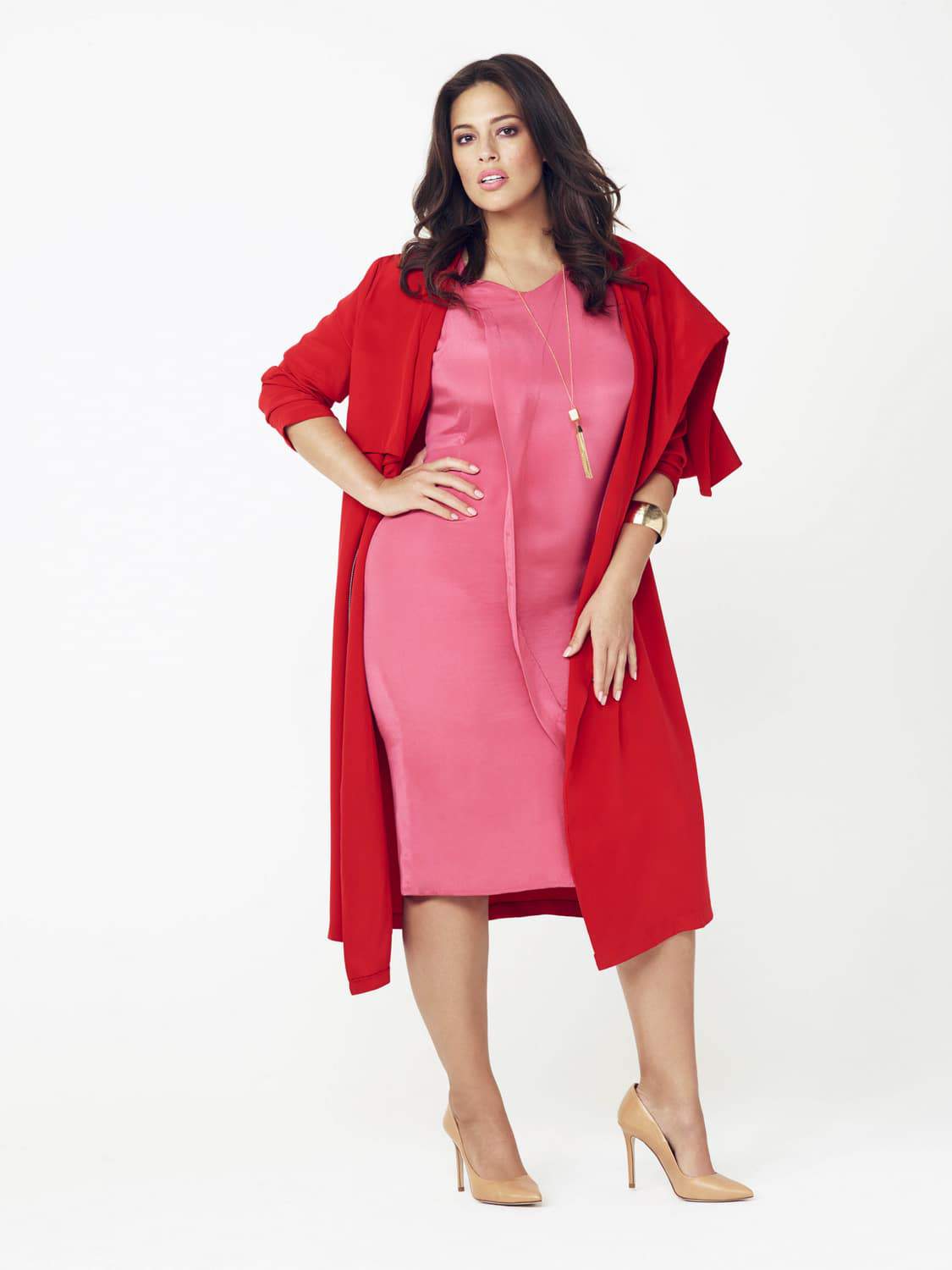 Lulu Liu Plus size coat by Evans on TheCurvyFashionista.com