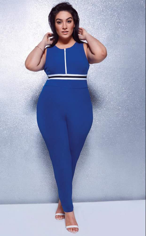 Nadia Aboulhosn x Boohoo Plus Size collection on TheCurvyFashionista.com