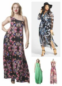 Spring 2015 Plus Size Maxi Dresses