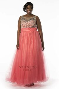 Samantha Plus Size Prom Dress on TheCurvyFashionista.com