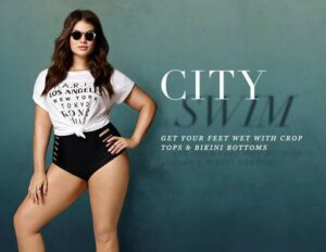 Forever 21 Plus Size City Swim Look Book