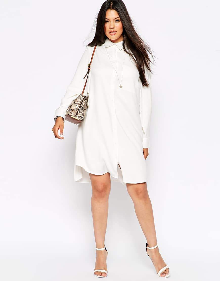 13 Plus Size Little White Dresses for Summer on TheCurvyFashionista.com