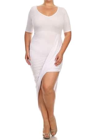 13 Plus Size Little White Dresses for Summer on TheCurvyFashionista.com