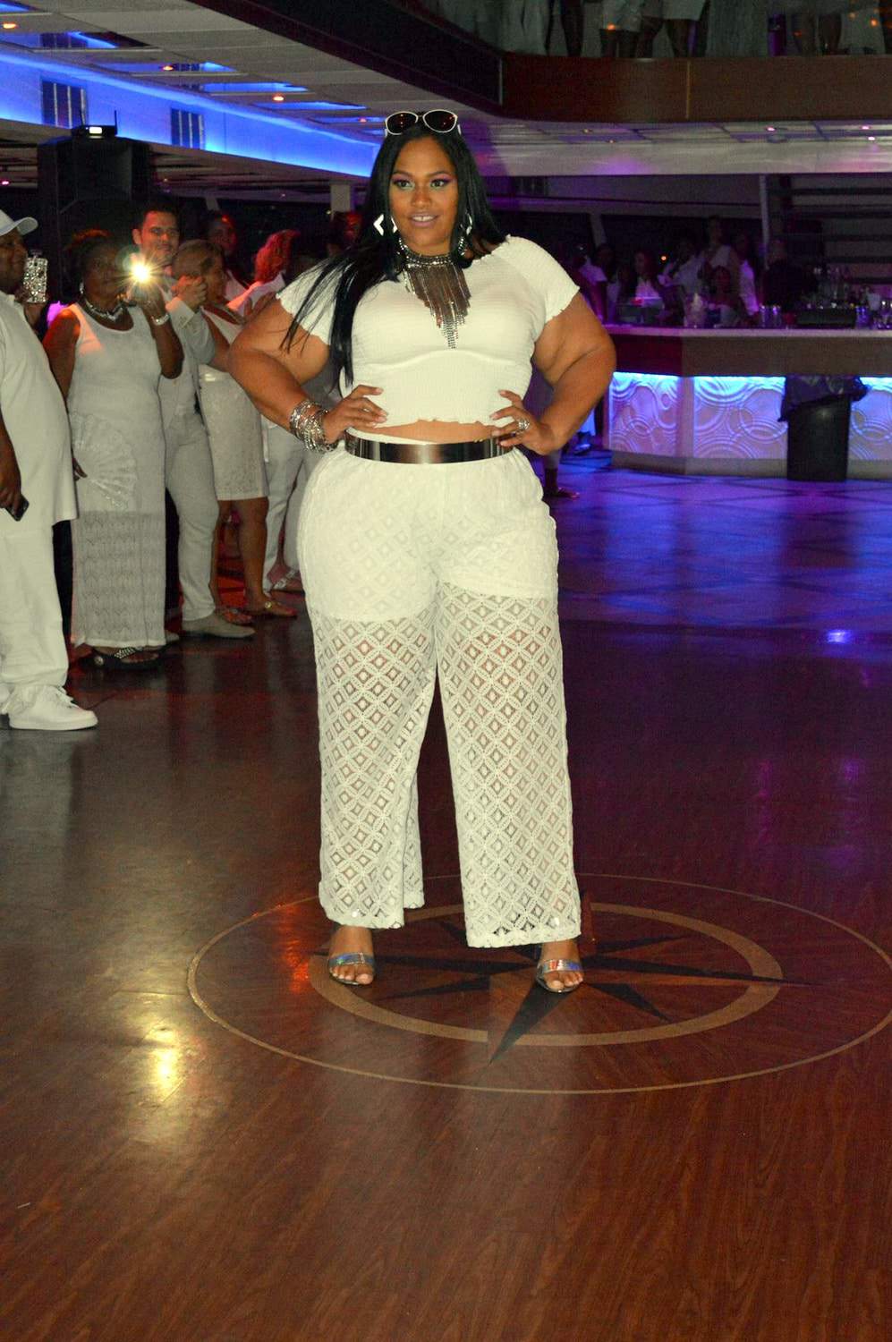 Ashley Stewart Fashion Show on the Curves at Sea All White Cruise