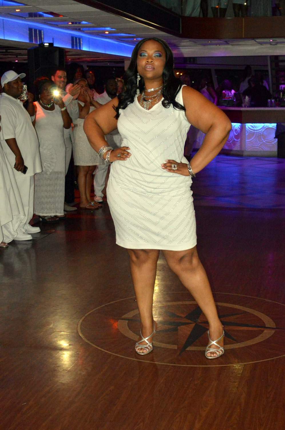 Ashley Stewart Fashion Show on the Curves at Sea All White Cruise