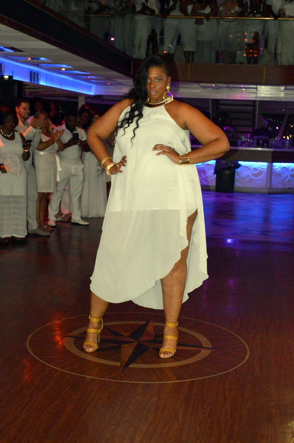 Ashley Stewart Fashion Show on the Curves at Sea All White Cruise