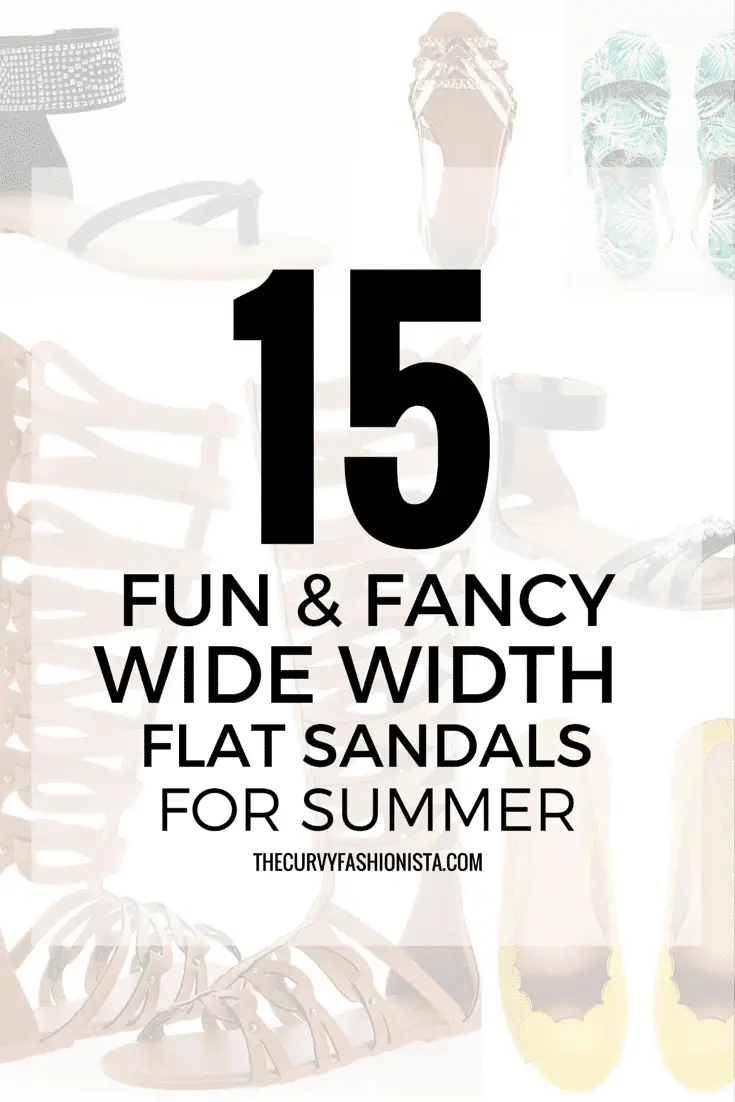 15 Fun & Fancy Wide Width Flats for Summer On The Curvy Fashionista