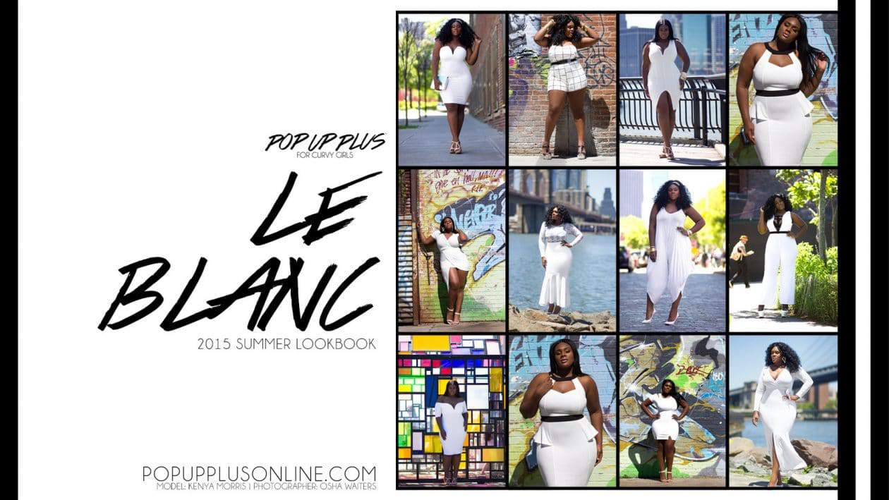 The Pop Up Plus “Le Blanc Collection” on TheCurvyFashionista.com