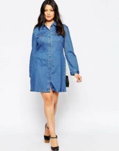 The Plus Size Denim Dress and 10 Picks for You On TheCurvyFashionista.com