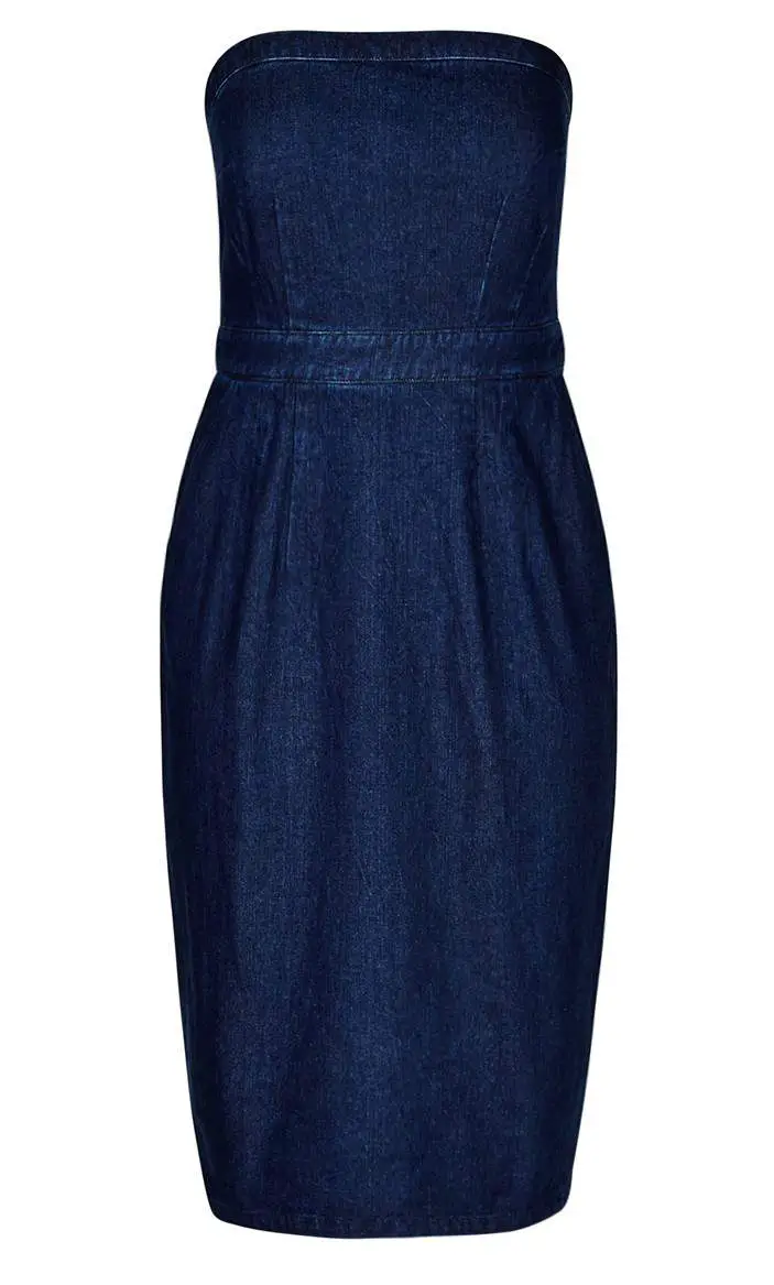 The Plus Size Denim Dress and 10 Picks for You On TheCurvyFashionista.com