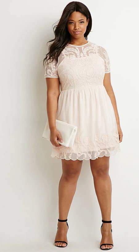 Forever 21 Plus Size Lace Dress 