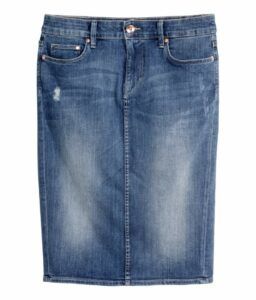 Six Plus Size Denim Skirt Options on The Curvy Fashionista
