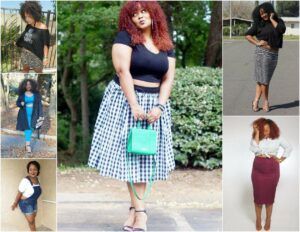 Plus size blogger Marie Denee in her Crop Top #RocktheCrop