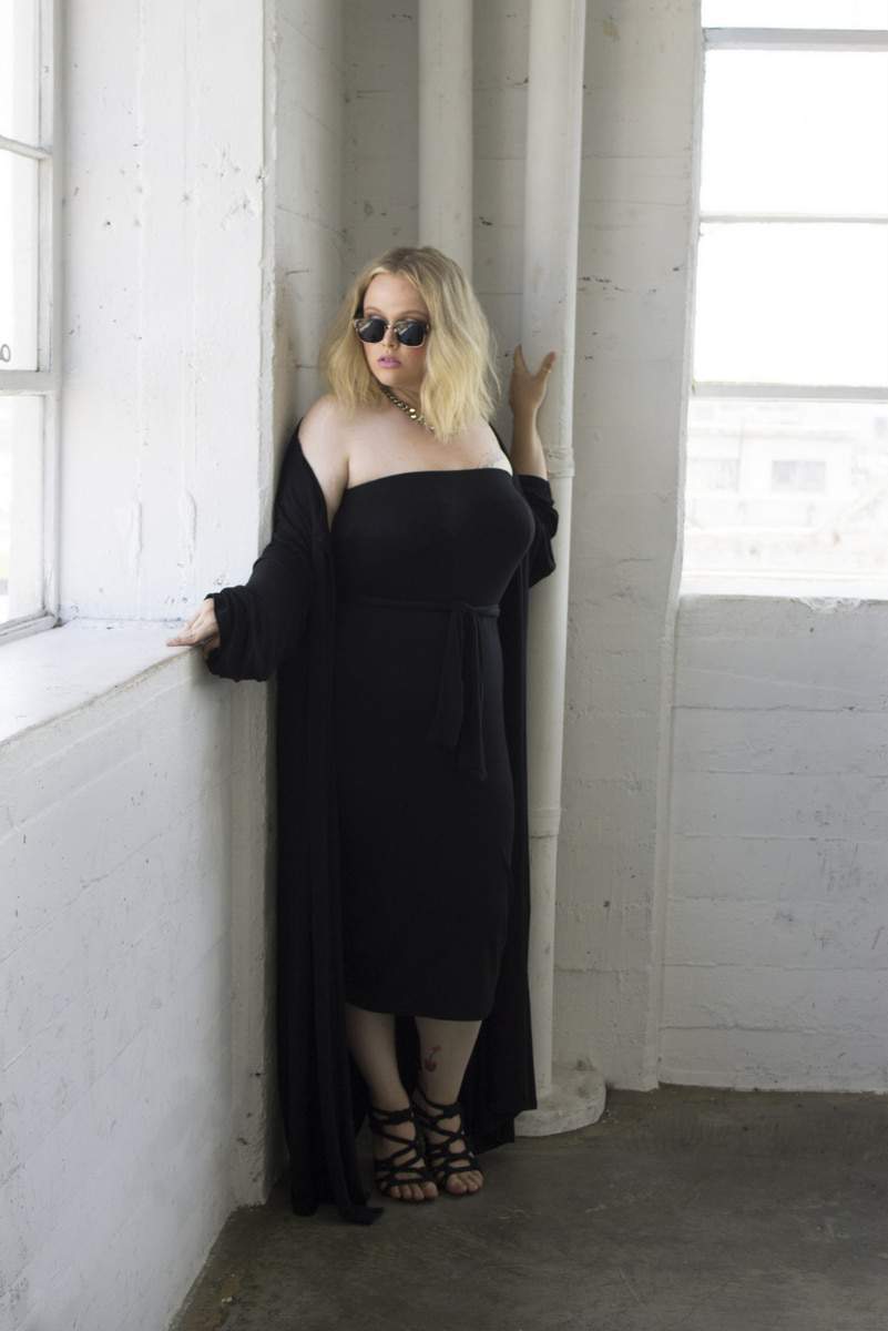 Plus Size Designer: Zelie for She Pre-Fall 2015 “Stripped” Collection on TheCurvyFashionista.com #TCFStyle