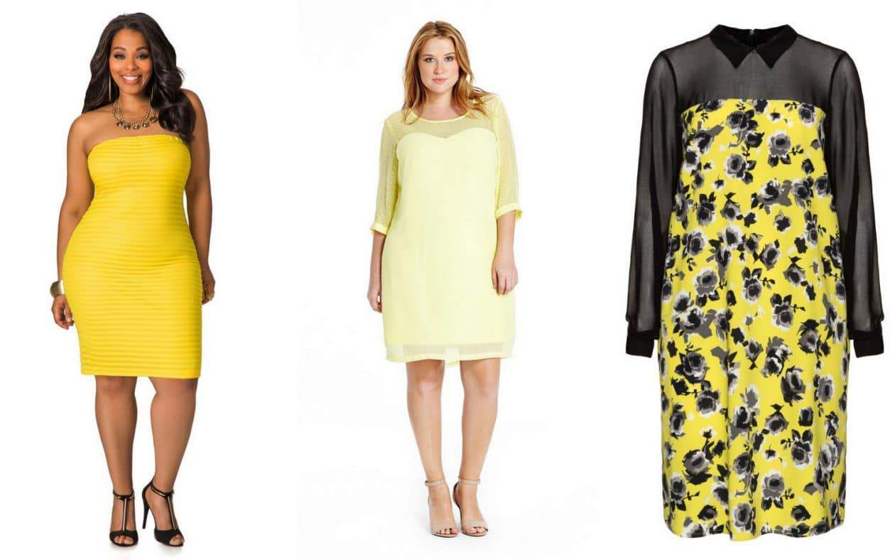 Ten Flirty and Playful Yellow Plus Size Dresses at Every Price!